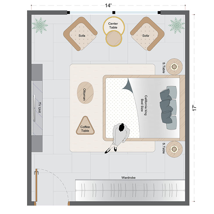 Farmhouse-Dec Bedroom Layout(FDBL-1)