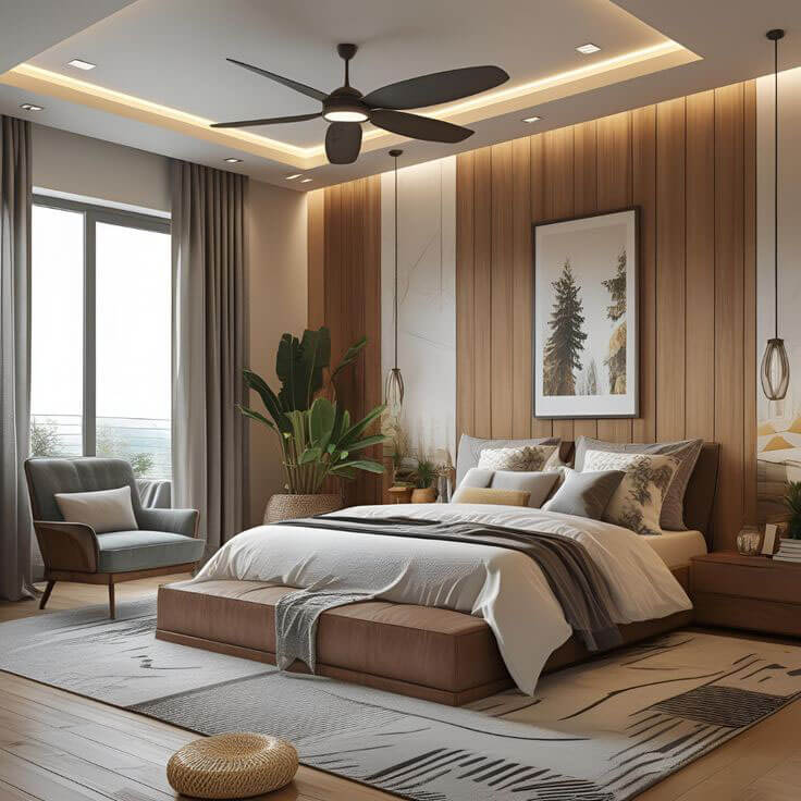 Mid-Century Modern Bedroom Design(MCMBD-6)
