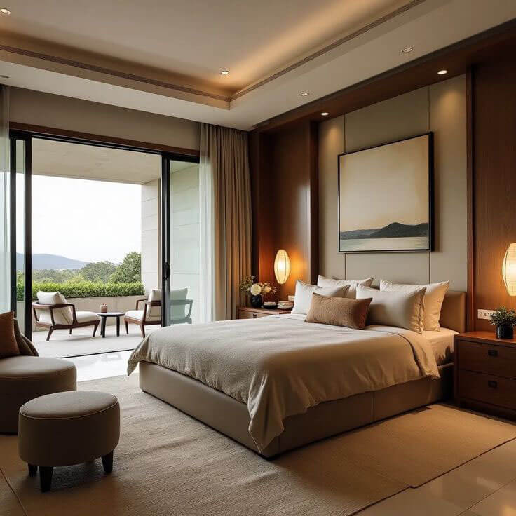 Mid-Century Master Bedroom Design(MCMBD-2)