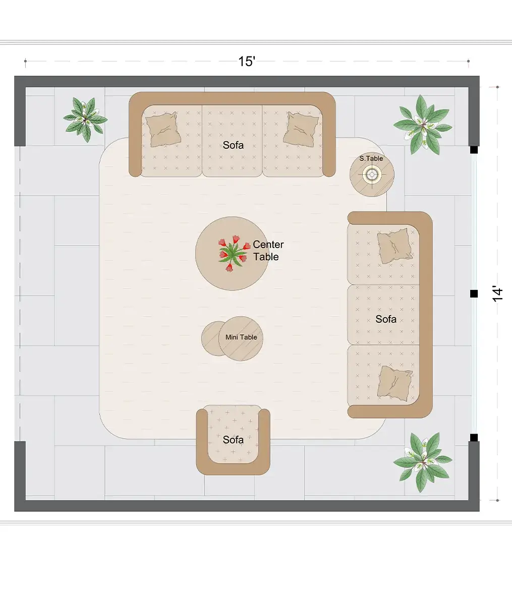 Modern Livingroom Layout(MLL-2)