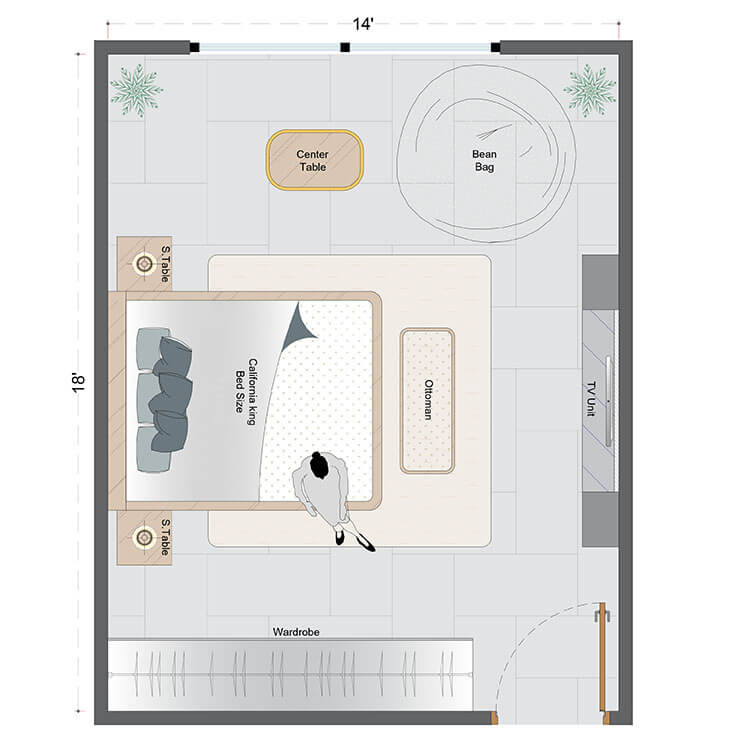 Rustic Bedroom Layout(RBL-1)
