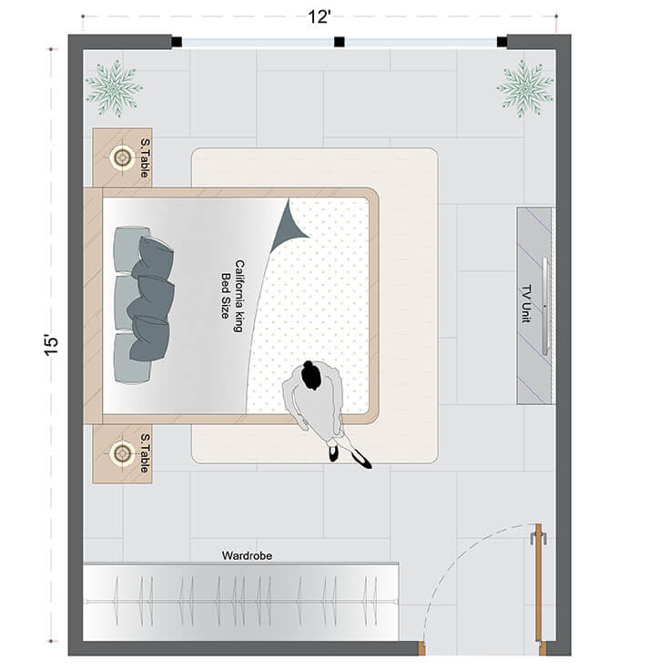 Rustic Bedroom Layout(RBL-2)