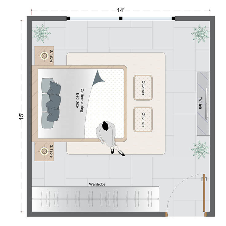 Rustic Bedroom Layout(RBL-3)