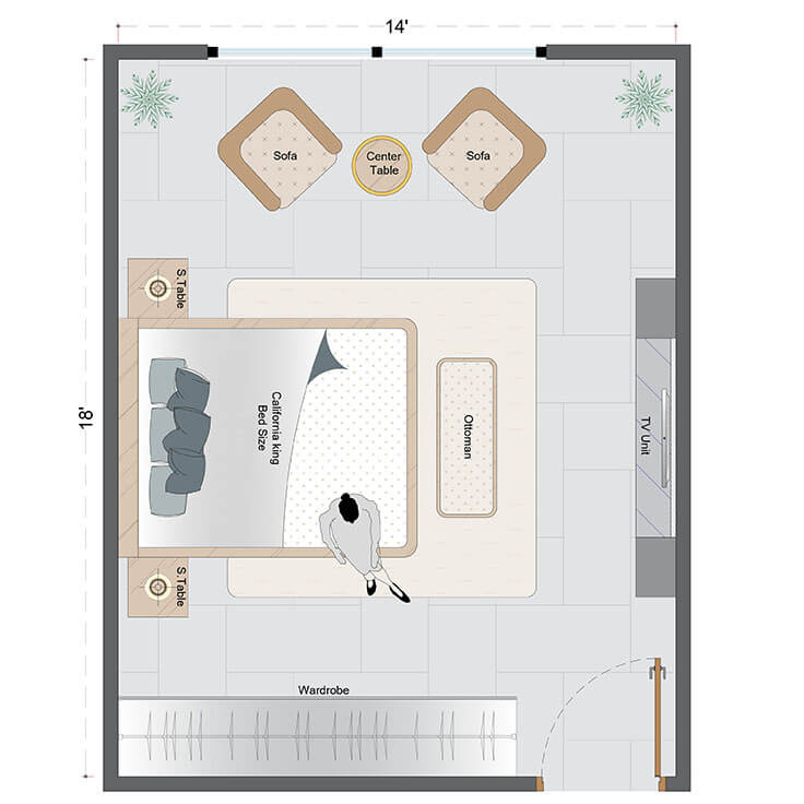 Rustic Bedroom Layout(RBL-4)