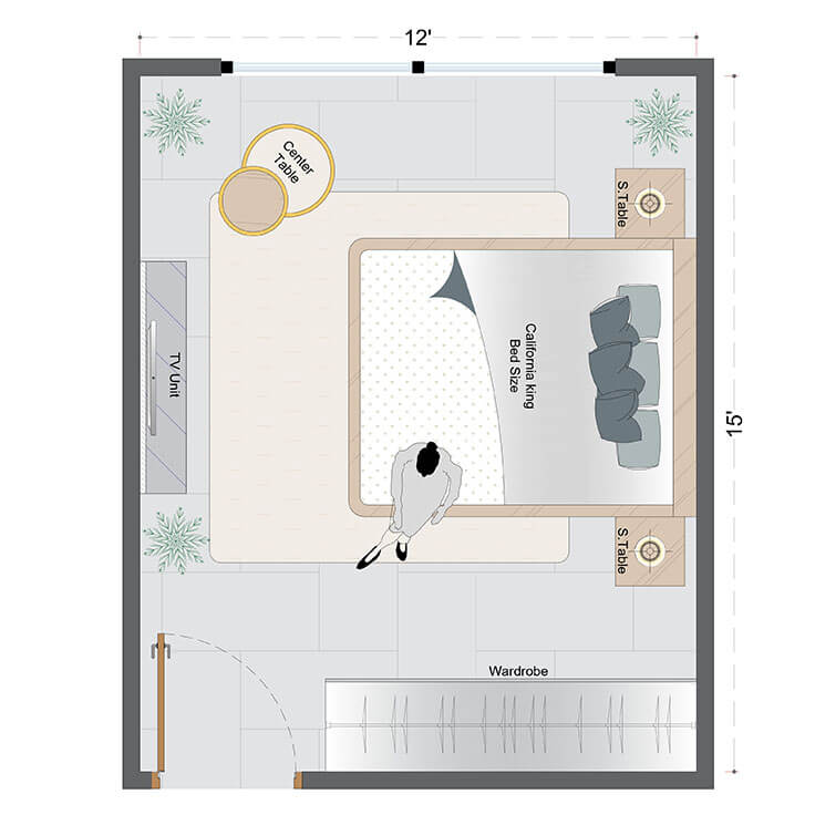 Scandinavian Bedroom Layout(SBL-1)